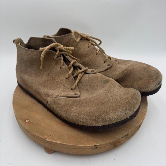 BIRKENSTOCK DUNDEE Lace Up Shoes Boots Brown Size 43 broken in